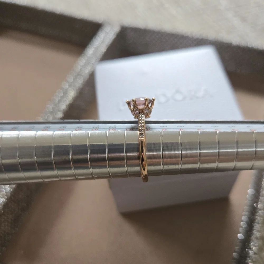 Pandora Sparkling Crown Solitare Ring - Picture 9 of 13